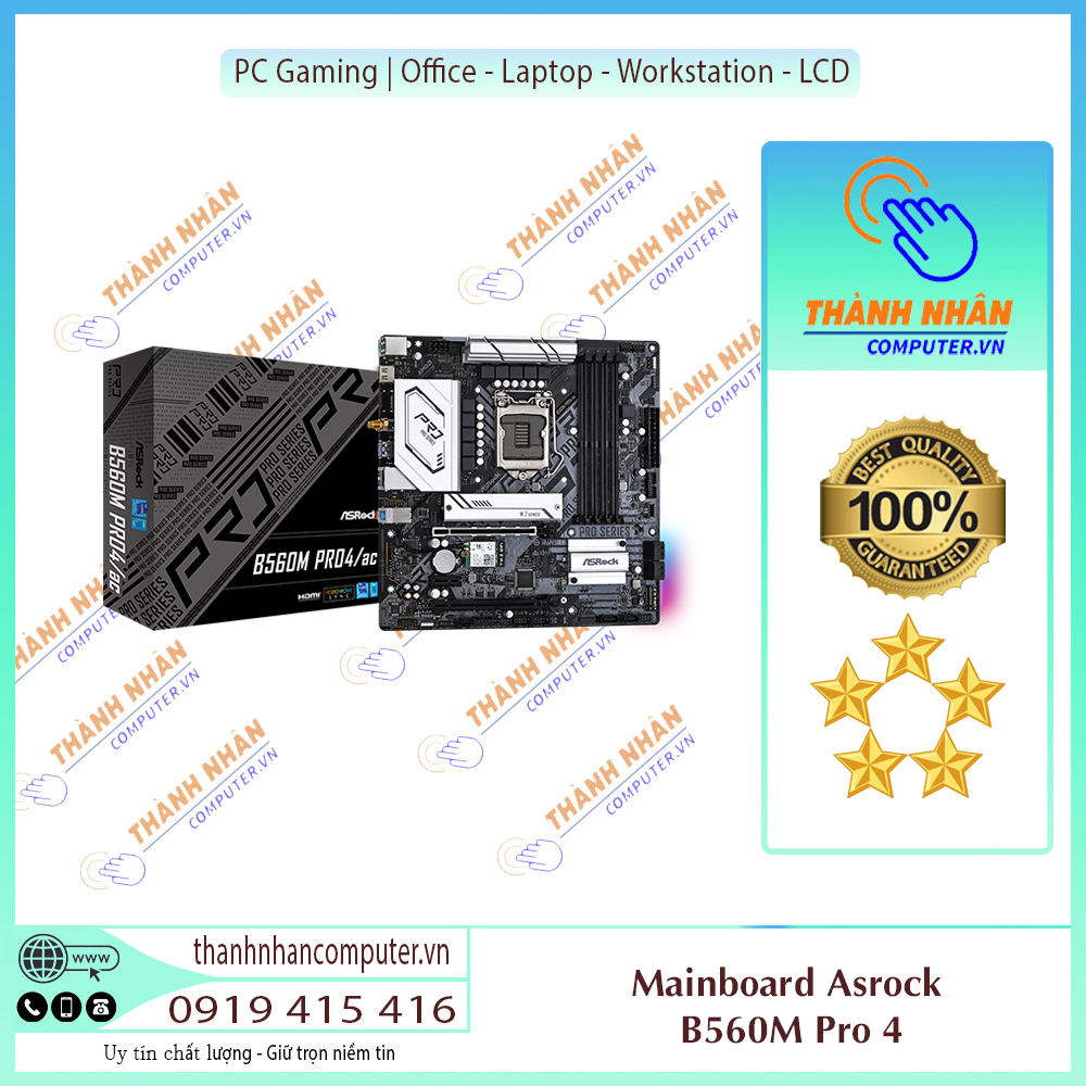 Mainboard Asrock B560M Pro 4 New Fullbox